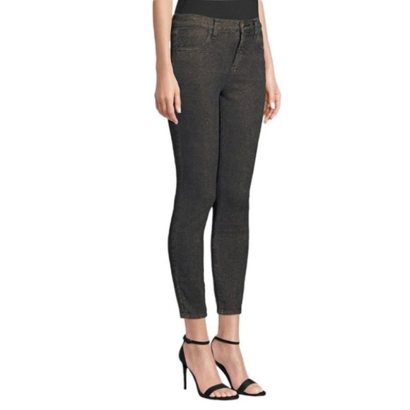 J Brand Alana black High-Rise Glittery Skinny Jeans size 26 - Picture 10 of 16